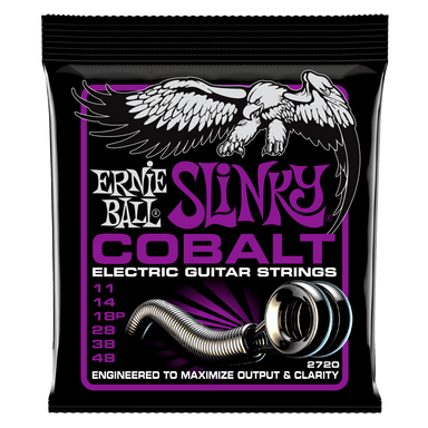 Ernie Ball Power Slinky Cobalt Electric Guitar Strings - 11-48 Gauge-Buzz Music