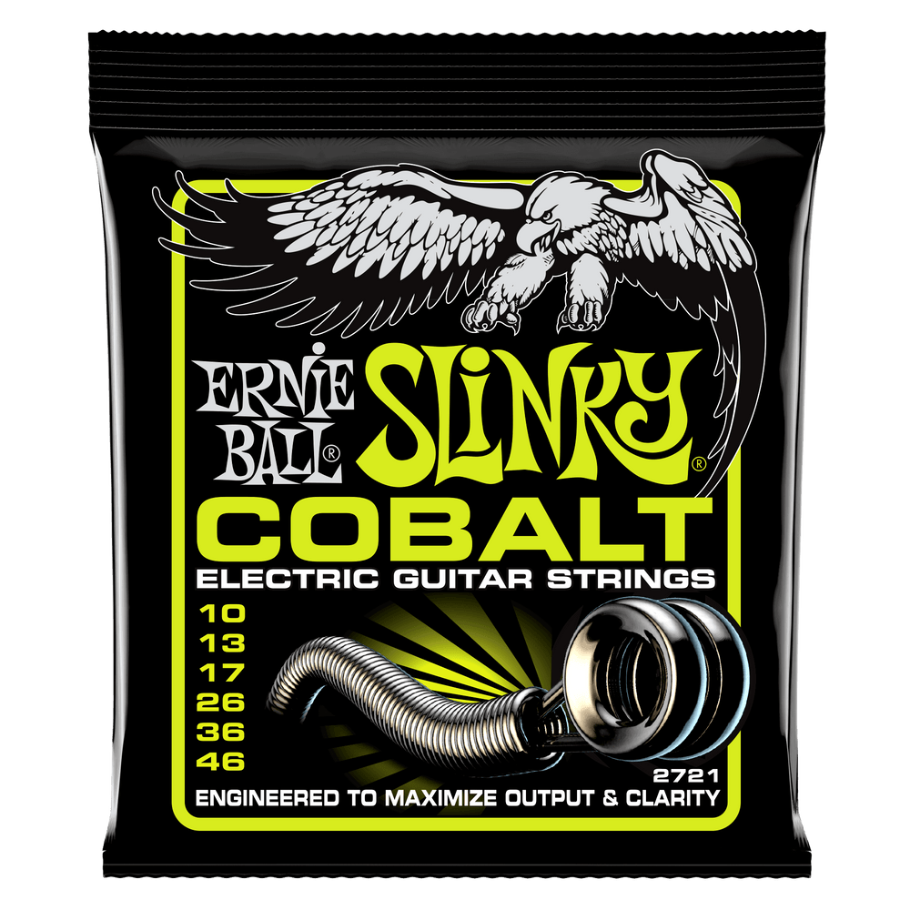 Ernie Ball Regular Slinky Cobalt Electric Guitar Strings - 10-46 Gauge-Buzz Music