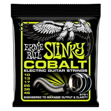 Ernie Ball Regular Slinky Cobalt Electric Guitar Strings - 10-46 Gauge-Buzz Music