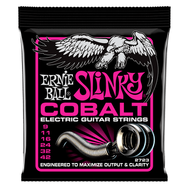 Ernie Ball Super Slinky Cobalt Electric Guitar Strings - 9-42 Gauge-Buzz Music