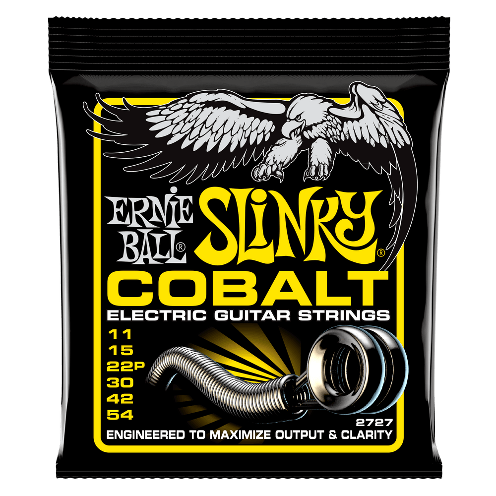 Ernie Ball Beefy Slinky Cobalt Electric Guitar Strings - 11-54 Gauge-Buzz Music