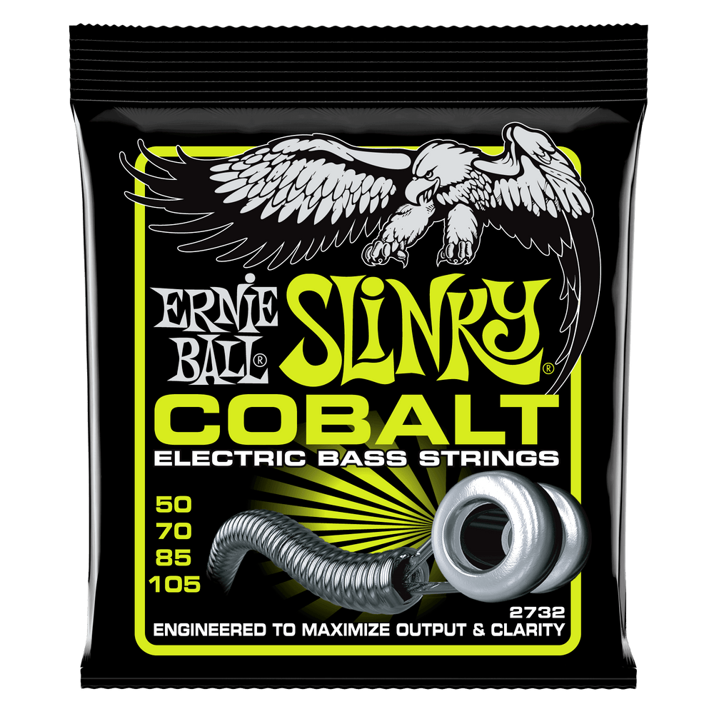 Ernie Ball Regular Slinky Cobalt Electric Bass Strings - 50-105 Gauge-Buzz Music