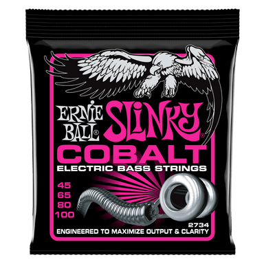 Ernie Ball Super Slinky Cobalt Electric Bass Strings - 45-100 Gauge-Buzz Music