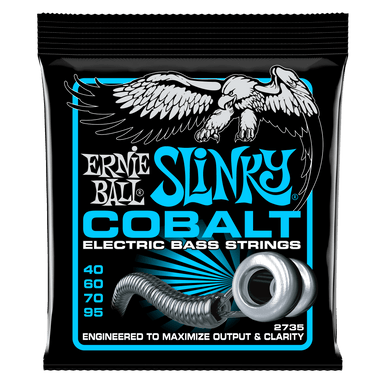 Ernie Ball Extra Slinky Cobalt Electric Bass Strings - 40-95 Gauge-Buzz Music