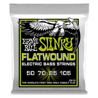 Ernie Ball Regular Slinky Flatwound Electric Bass Strings - 50-105 Gauge-Buzz Music