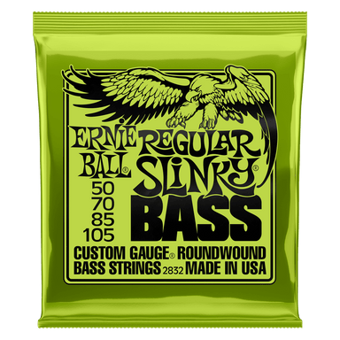 Ernie Ball Regular Slinky Nickel Wound Electric Bass Strings - 50-105 Gauge-Buzz Music