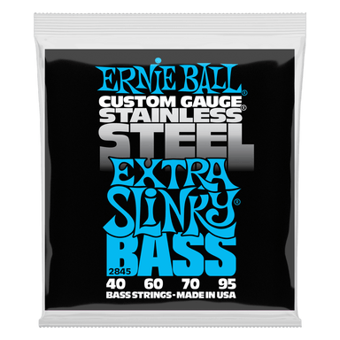 Ernie Ball Extra Slinky Stainless Steel Electric Bass Strings - 40-95 Gauge-Buzz Music