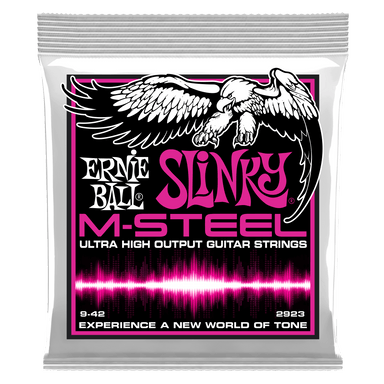 Ernie Ball Super Slinky M-Steel Electric Guitar Strings - 9-42 Gauge-Buzz Music