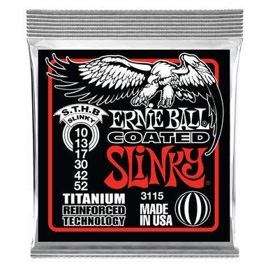 Ernie Ball Skinny Top/ Heavy Bottom Slinky Coated Titanium Rps Electric Guitar Strings - 10-52 Gauge-Buzz Music