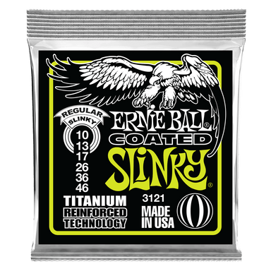 Ernie Ball Regular Slinky Coated Titanium Rps Electric Guitar Strings - 10-46 Gauge-Buzz Music