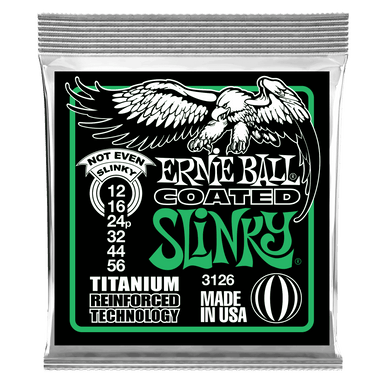 Ernie Ball Not Even Slinky Coated Titanium Rps Electric Guitar Strings - 12-56 Gauge-Buzz Music