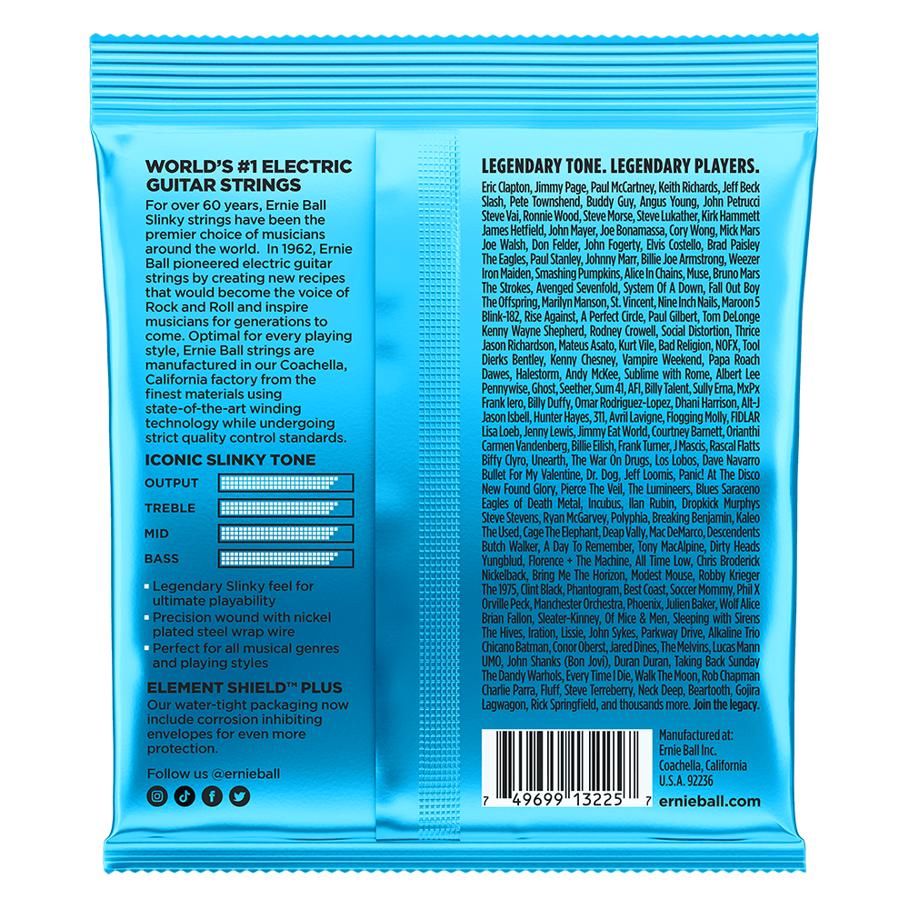 Ernie Ball Extra Slinky Nckl Wnd Elec Gtr Strings 3 Pk 8 38-Buzz Music