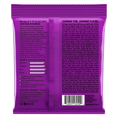 Ernie Ball Power Slinky Classic Rnr Pure Nckl Elec Gtr Strings 3 Pk 11 48-Buzz Music