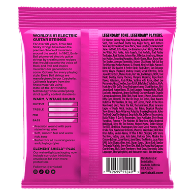 Ernie Ball Super Slinky Classic Rnr Pure Nckl Elec Gtr Strings 3 Pk 9 42-Buzz Music