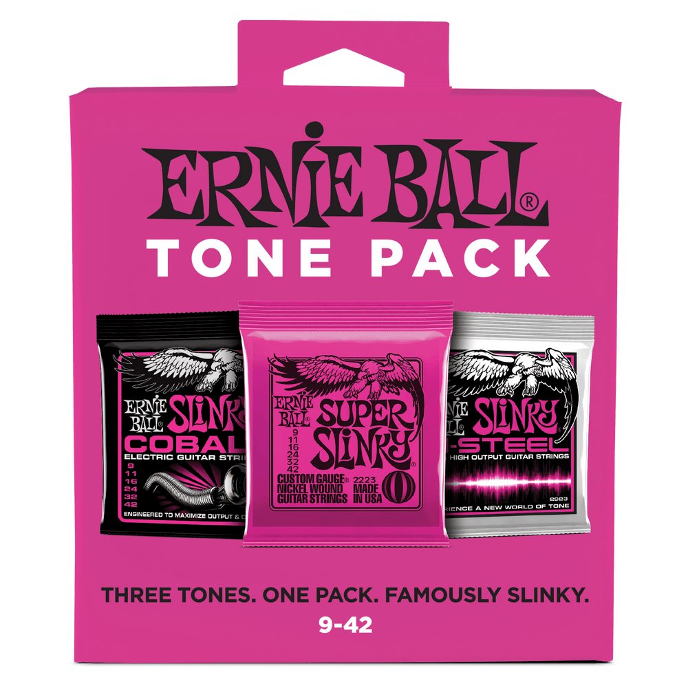 Ernie Ball Super Slinky Electric Tone Pack - 9-42 Gauge-Buzz Music