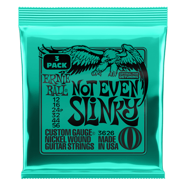 Ernie Ball Not Even Slinky Nckl Wnd Elec Gtr Strings 3 Pk 12 56-Buzz Music