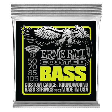 Ernie Ball Regular Slinky Coated Electric Bass Strings - 50-105 Gauge-Buzz Music