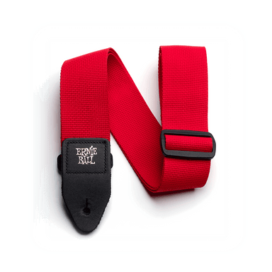 Ernie Ball Red Polypro Guitar Strap-Buzz Music