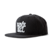 Ernie Ball Black With White Stacked Logo Hat-Buzz Music