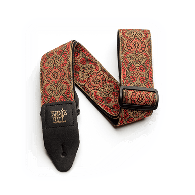 Ernie Ball Crimson Paisley Jacquard Strap-Buzz Music