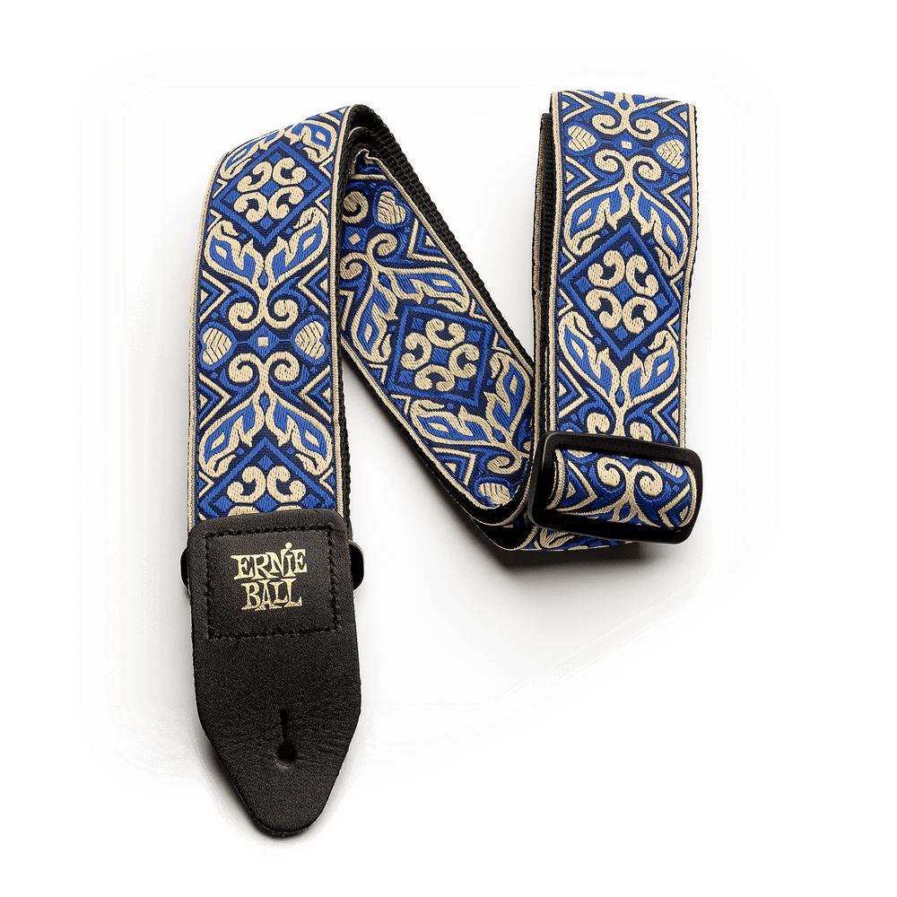 Ernie Ball Tribal Blue Jacquard Strap-Buzz Music