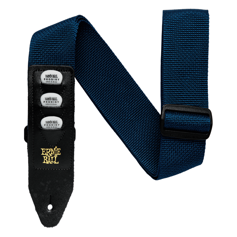 Ernie Ball Pickholder Strap - Navy-Buzz Music