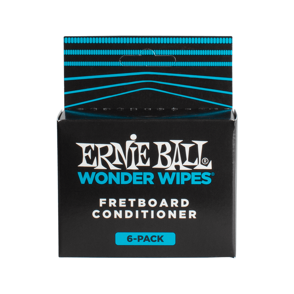 Ernie Ball Wonder Wipes Fretboard Conditioner 6 Pack-Buzz Music