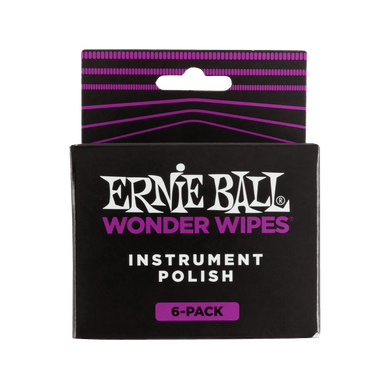 Ernie Ball Wonder Wipes Instrument Polish 6 Pack-Buzz Music