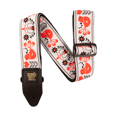 Ernie Ball Red Bird Winter Jacqaurd Strap-Buzz Music