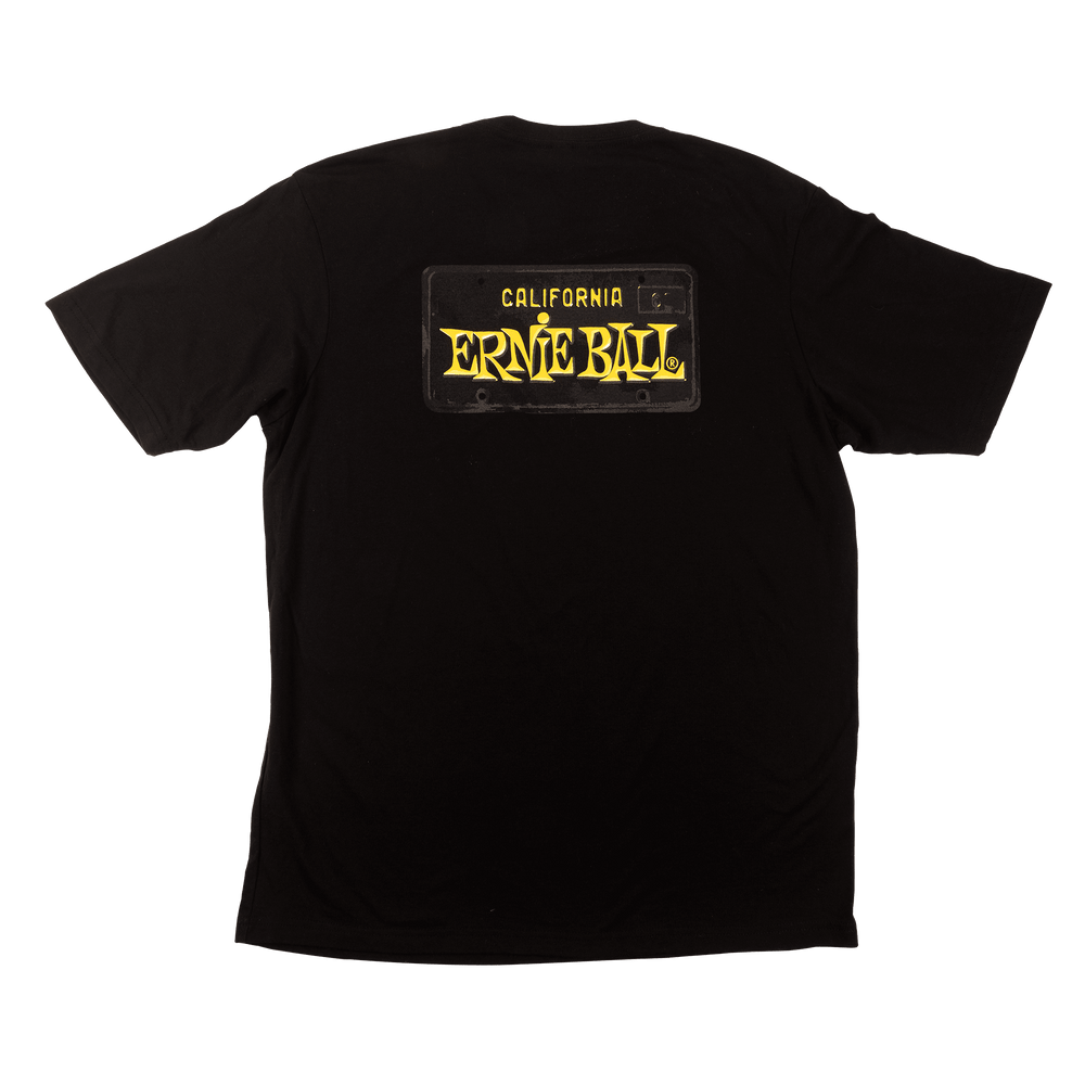 Ernie Ball Ca License Plate T-Shirt Sm-Buzz Music