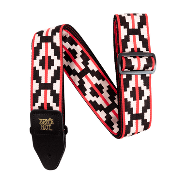 Ernie Ball Ristra Red Jacquard Strap-Buzz Music