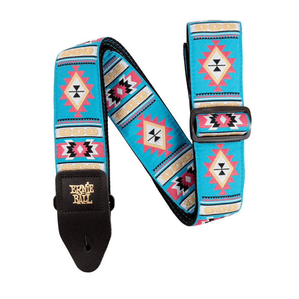 Ernie Ball Sedona Blue Jacquard Strap-Buzz Music