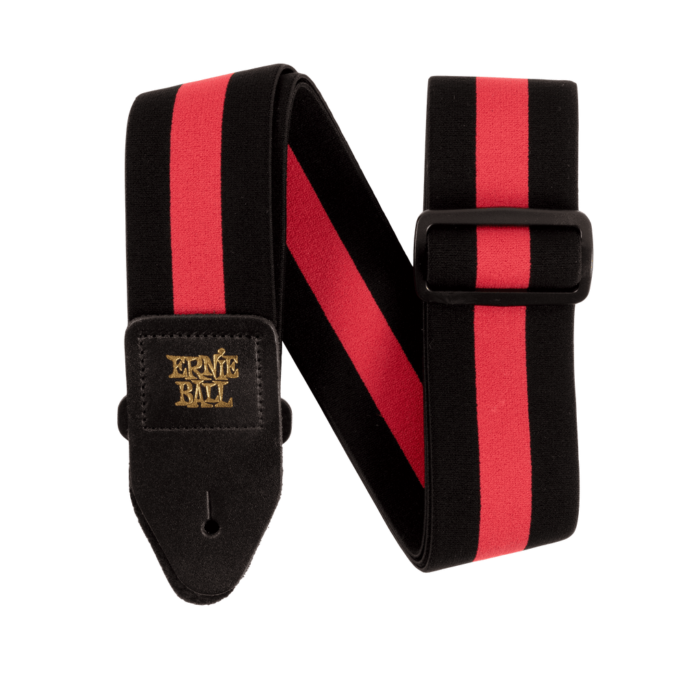 Ernie Ball Stretch Comfort Racer Red Strap-Buzz Music