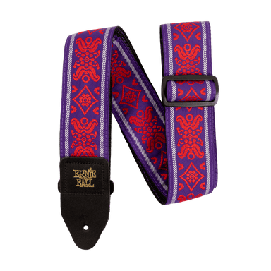 Ernie Ball Royal Flush Red Jacquard Strap-Buzz Music