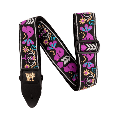 Ernie Ball Purple Bird Lupin Jacquard Strap-Buzz Music