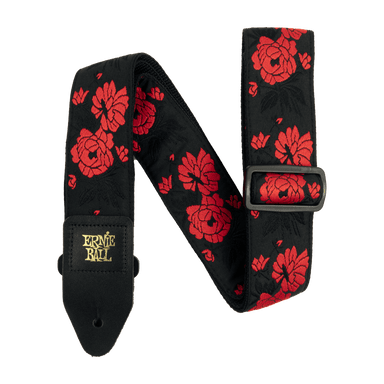 Ernie Ball Tango Rose Jacquard Strap-Buzz Music