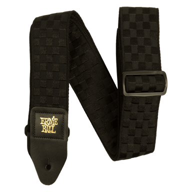 Ernie Ball Black Checkers Jacquard Strap-Buzz Music