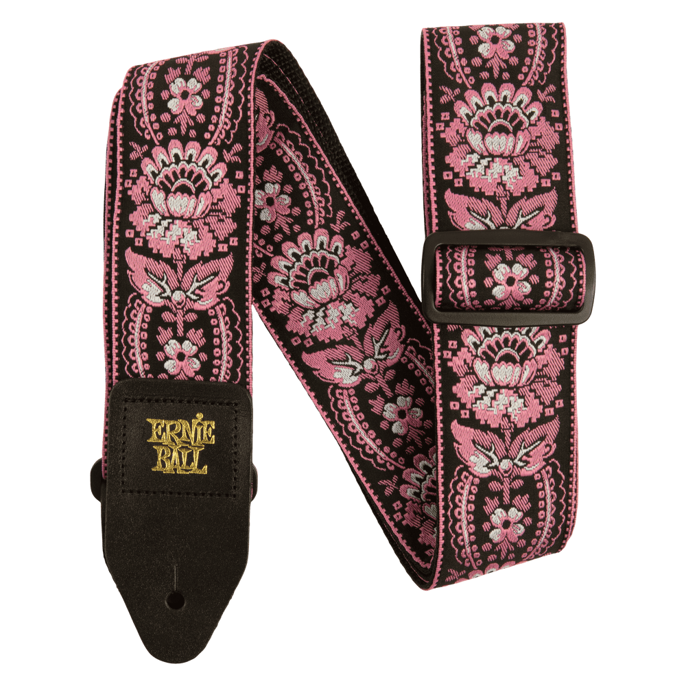 Ernie Ball Pink Orleans Jacquard Strap-Buzz Music