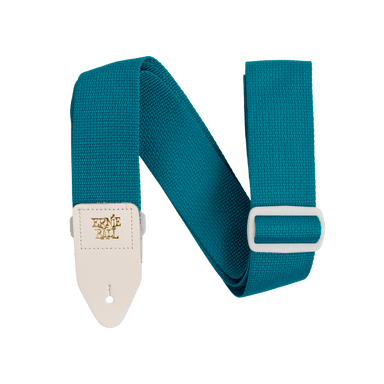 Ernie Ball Polypro Guitar Strap - Teal & White-Buzz Music