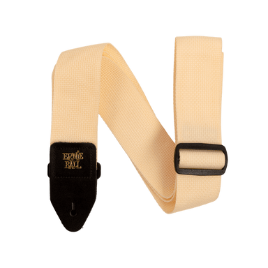 Ernie Ball Polypro Guitar Strap - Cream & Black-Buzz Music