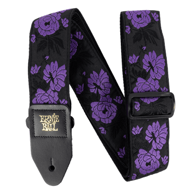 Ernie Ball Classic Jacquard Guitar/Bass Strap - Lavender Rose-Buzz Music