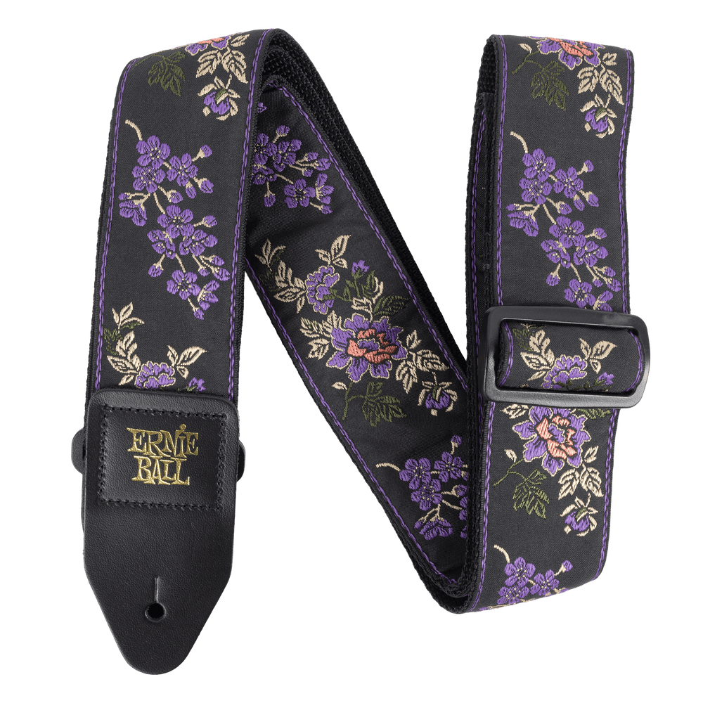 Ernie Ball Classic Jacquard Guitar/Bass Strap - Lavender Blossom-Buzz Music