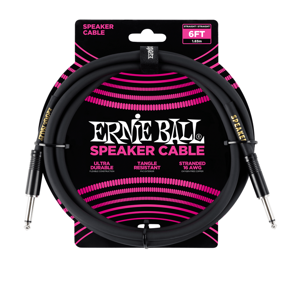 Ernie Ball 6 Straight / Straight Speaker Cable-Buzz Music