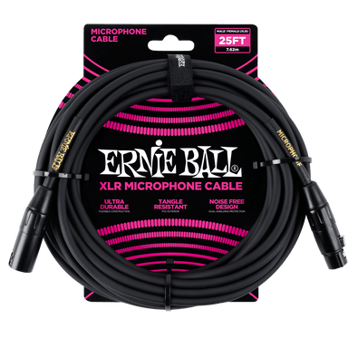 Ernie Ball 25 Male / Female Xlr Microphone Cable-Buzz Music