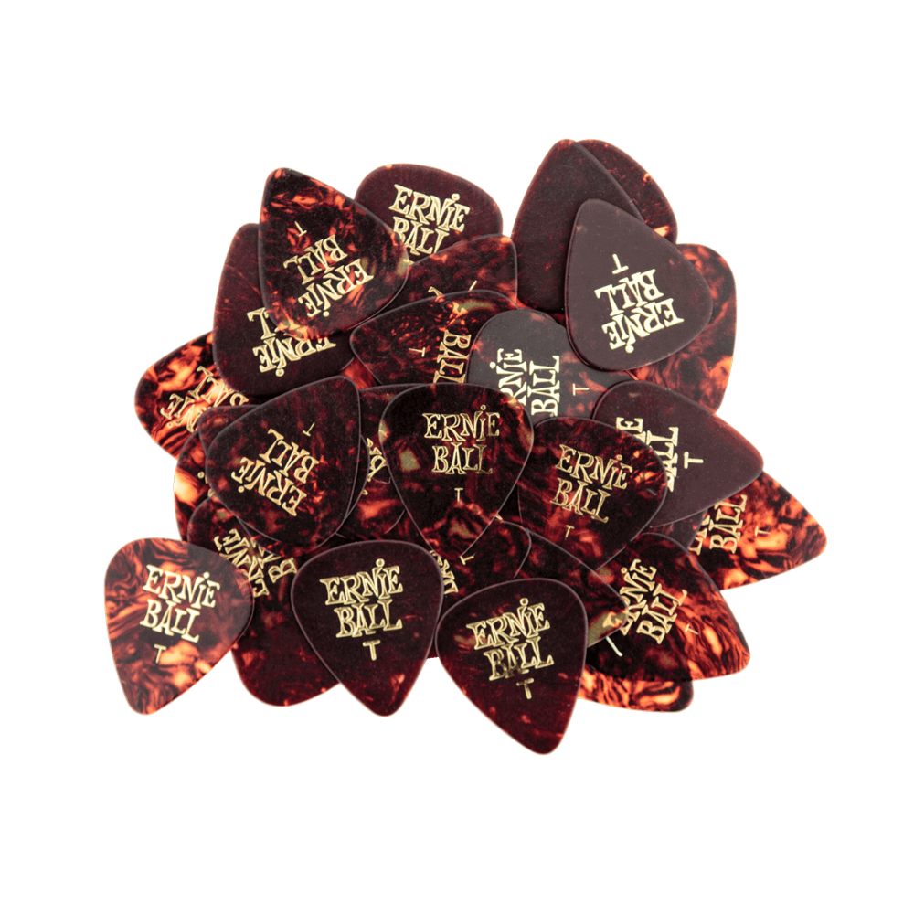 Ernie Ball Thin Shell Cellulose Picks, Bag Of 144-Buzz Music