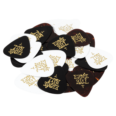 Ernie Ball Thin Assorted Cellulose Picks, Bag Of 144-Buzz Music