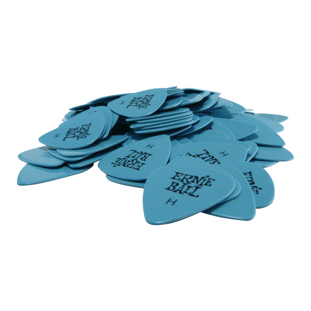 Ernie Ball Heavy Blue Cellulose Picks Bag Of 144-Buzz Music