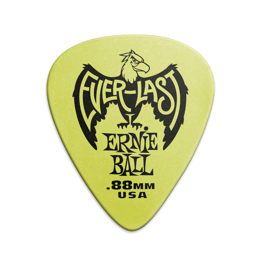 Ernie Ball .88Mm Green Everlast Picks 12-Pack-Buzz Music