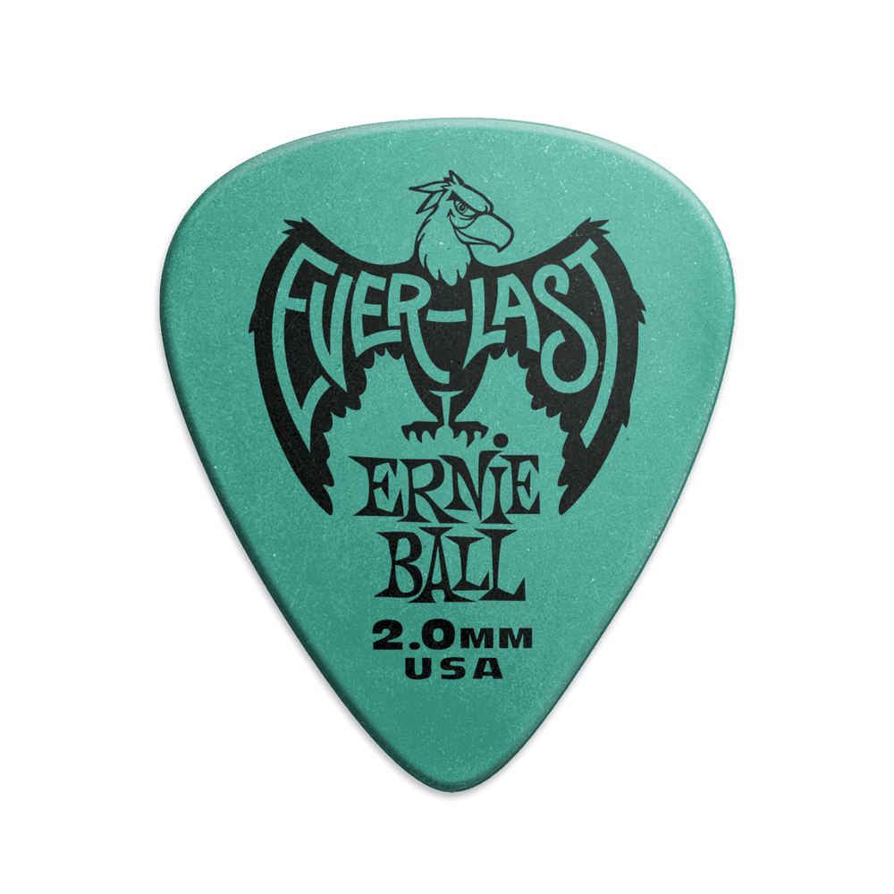 Ernie Ball 2.0Mm Teal Everlast Picks 12-Pack-Buzz Music