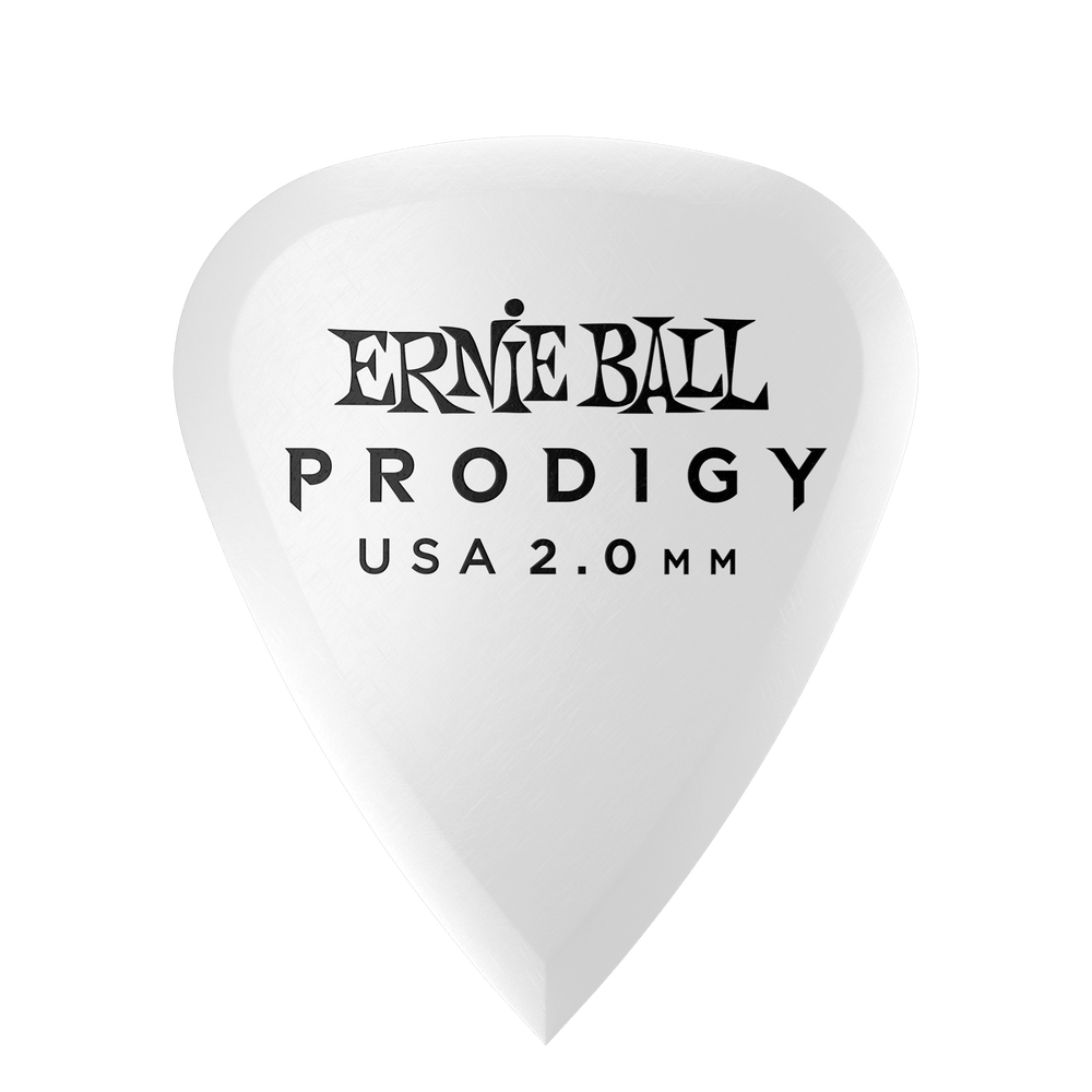 Ernie Ball 2.0Mm White Standard Prodigy Picks 6-Pack-Buzz Music